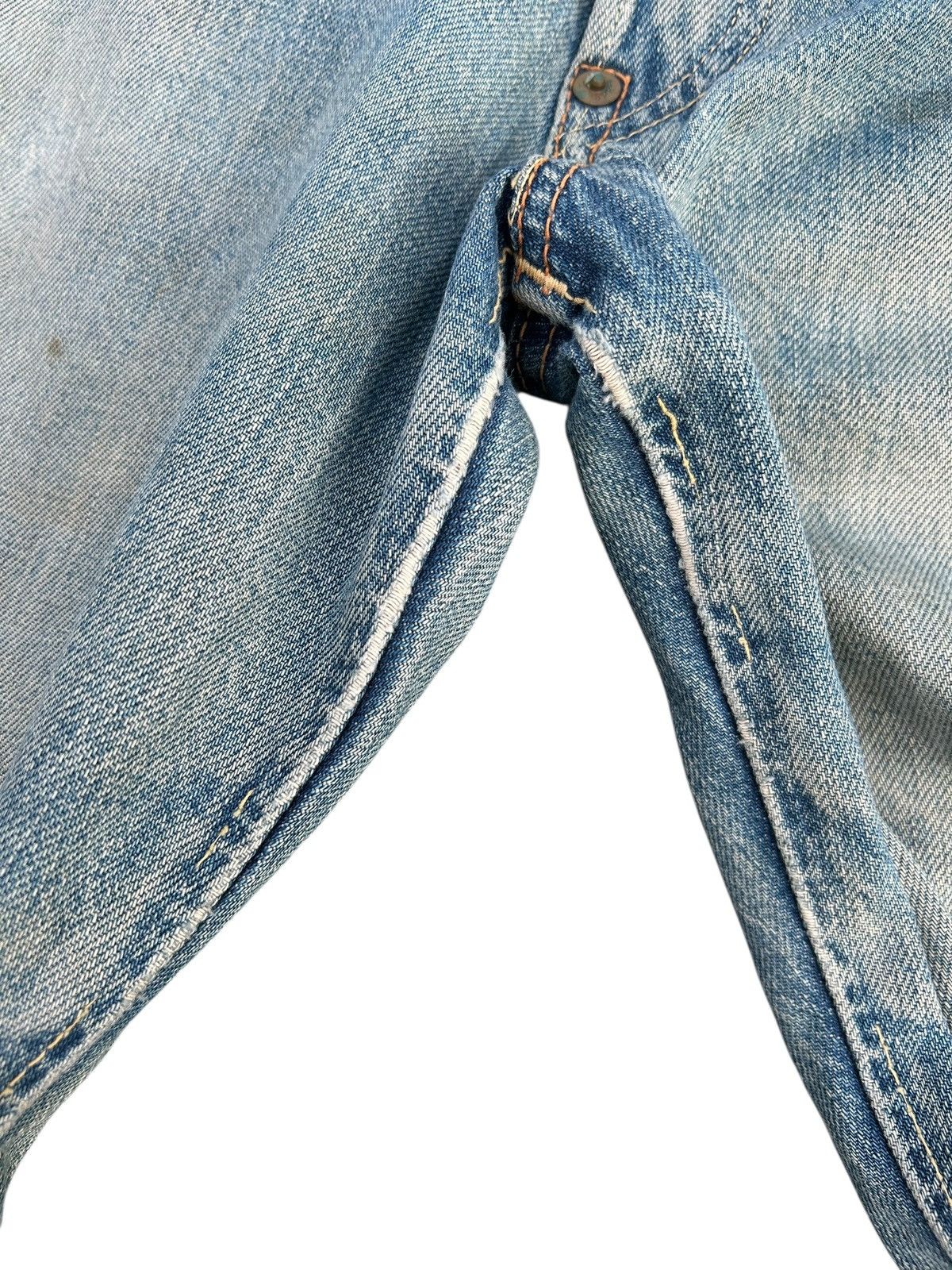 Kapital Thrashed Vintage JOE McCOY Selvedge Buckle Back Denim Jeans Size US 32 / EU 48 - 12 Thumbnail