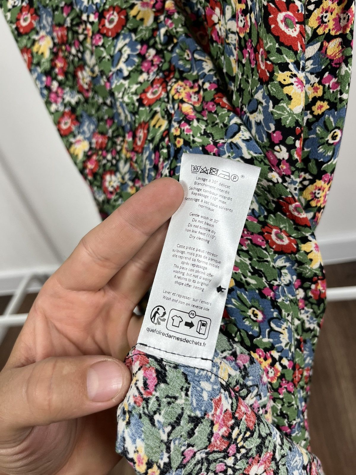Sezane Sézane floral midi dress women’s size 42 EU 10 UK boho style Size L / US 10 / IT 46 - 8 Thumbnail