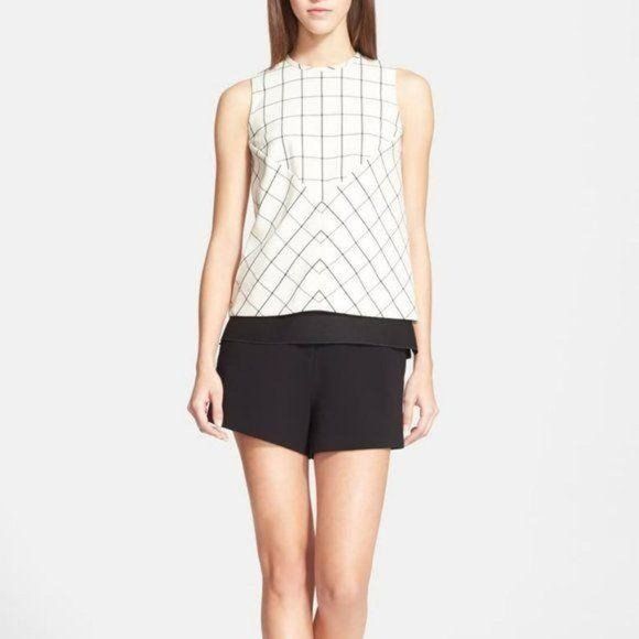 Proenza Schouler PROENZA SCHOULER Windowpane Plaid Suiting Contrast Sleevless Size S / US 4 / IT 40 - 4 Thumbnail
