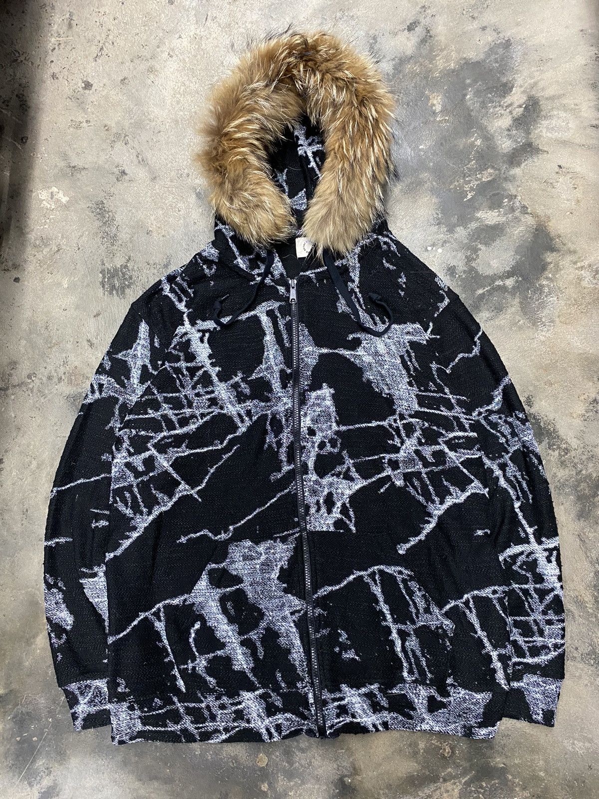 If Six Was Nine × Japanese Brand Fur hoodie undefined splater like hys junya style Size US L / EU 52-54 / 3 - 1 Thumbnail