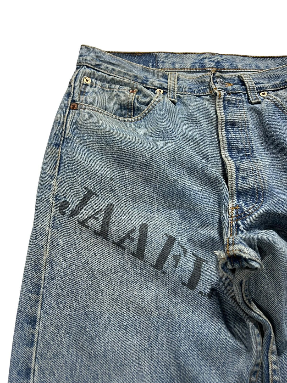 Levi's Vintage 90’s Levis 501 Custom Punk Stone Wash Jean Size US 30 / EU 46 - 5 Thumbnail