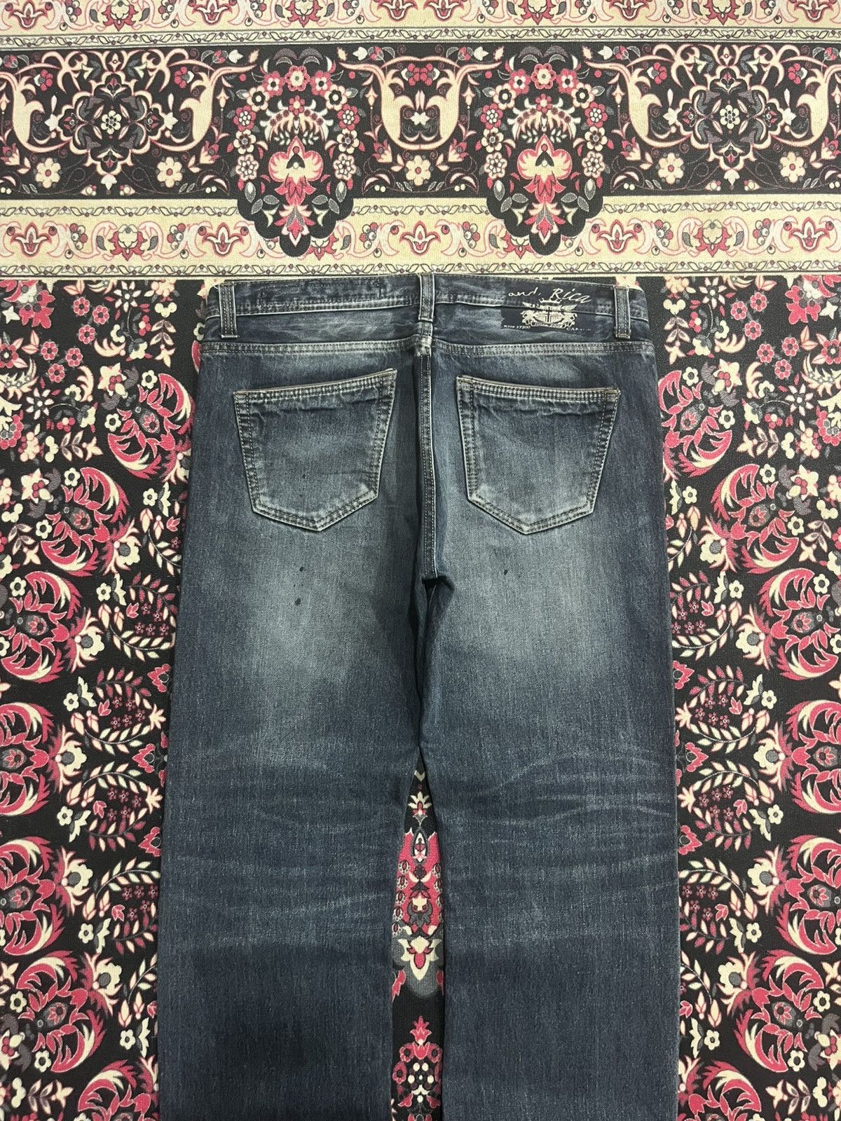 Japanese Brand Vintage Japanese Brand And Rica Sulphur Washed Whisker Jeans Size US 34 / EU 50 - 6 Thumbnail