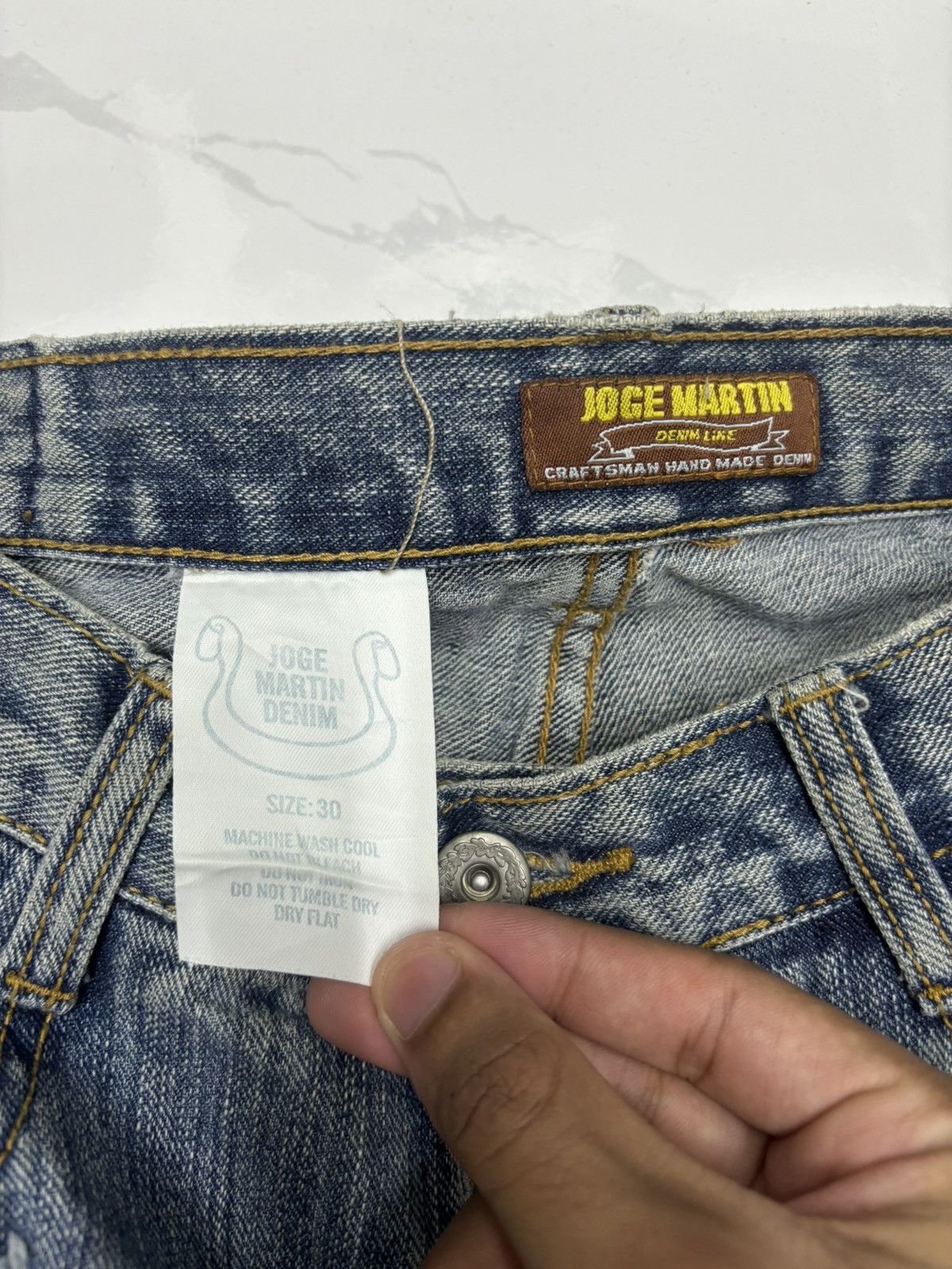 Japanese Brand × Kapital × Tornado Mart VINTAGE JEANS PATCHWORK JOGE MARTIN DENIM JEANS Size US 31 - 9 Thumbnail