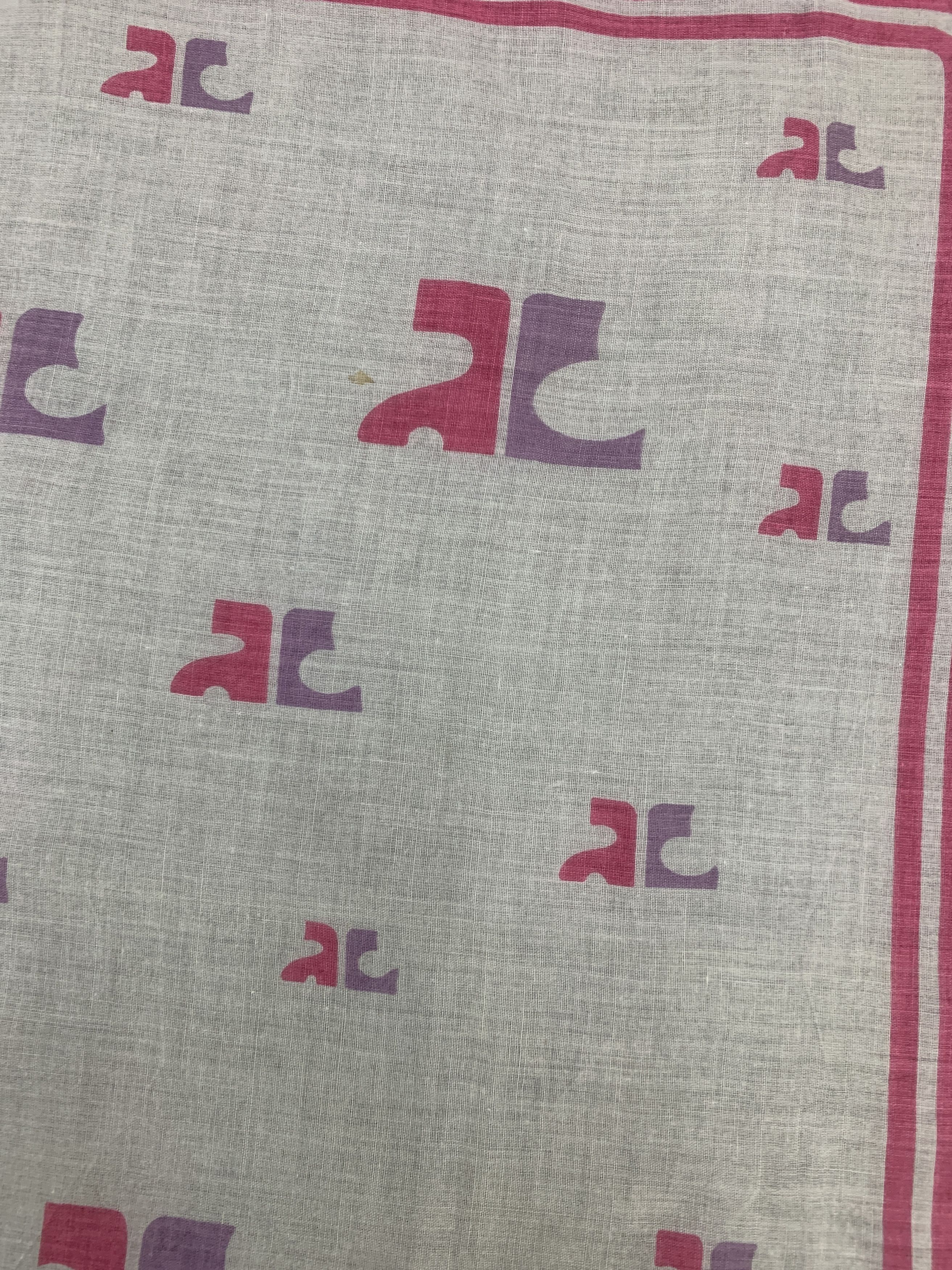 Courreges × Vintage Vintage Courrèges Neckerchief/Handkerchief - HKA967 Size ONE SIZE - 6 Thumbnail