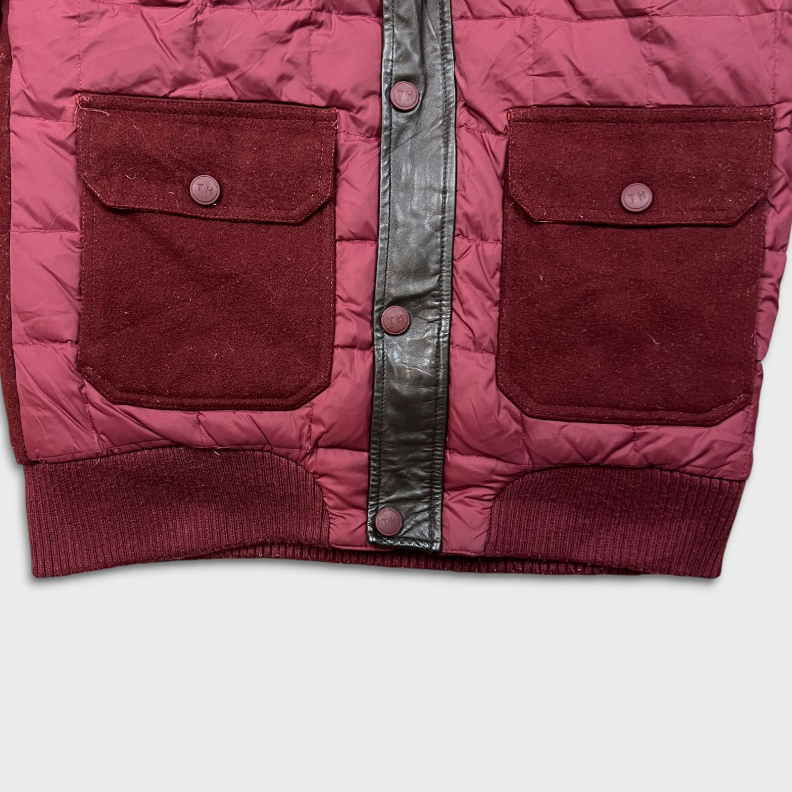Tommy Hilfiger × Vintage Tommy Hilfiger Jacket Medium Full Zip Down Heavy Bomber Coat Size US M / EU 48-50 / 2 - 3 Thumbnail