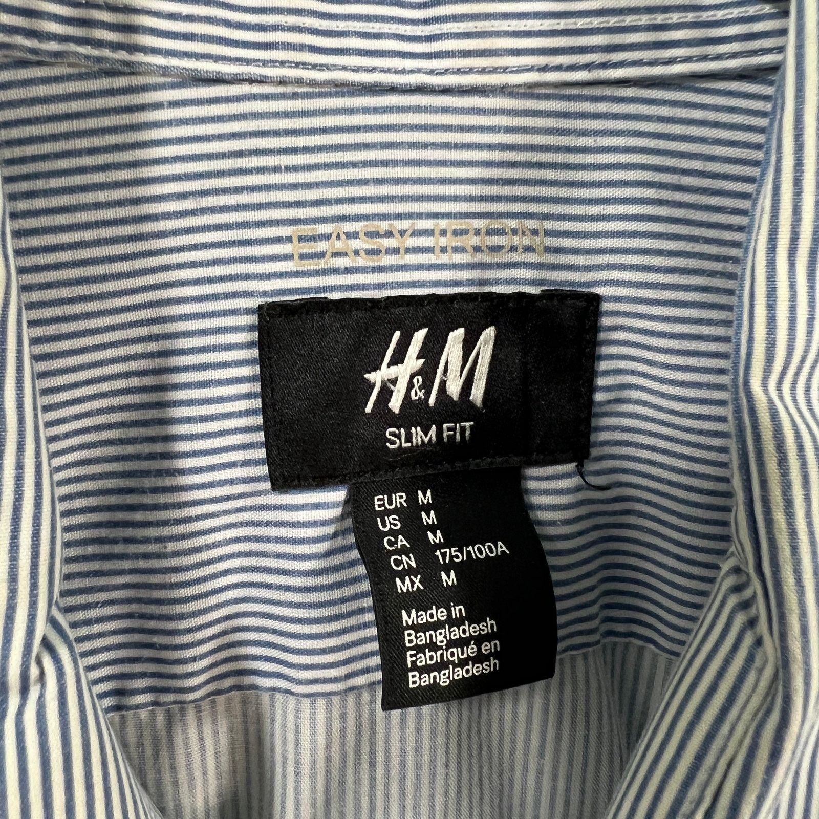 H&M H&M men's striped long-sleeve button-up shirt Size Medium Size US M / EU 48-50 / 2 - 3 Thumbnail