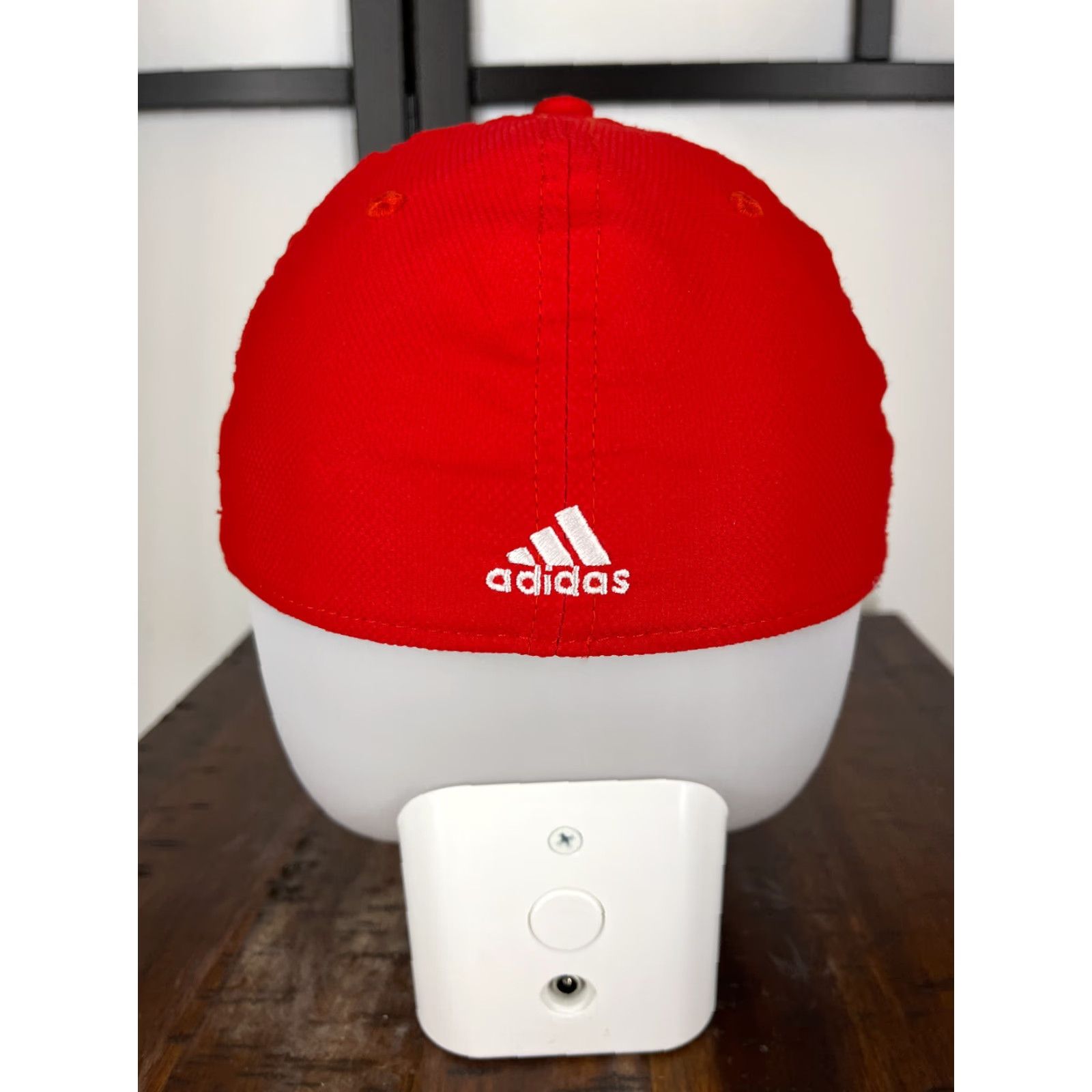 Adidas Adidas Hat Cap Fitted Adult One Size Red Aeroready Polyester Spandex Blend Golf Hat/Cap Adult One Size Red Adidas Baseball Cap Logo 90s style Mens Size ONE SIZE - 6 Thumbnail