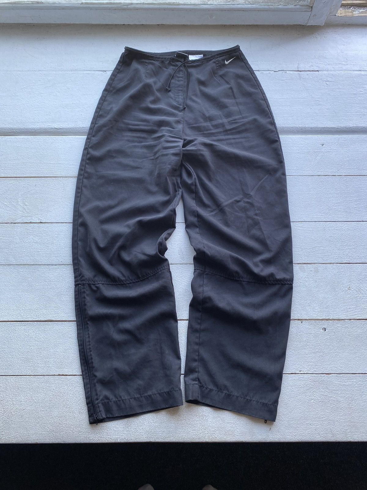 Nike 🔥Nike VNTG Baggy Relaxed Faded Black Sweatpants womens Small Size 27" / US 4 / IT 40 - 14 Thumbnail