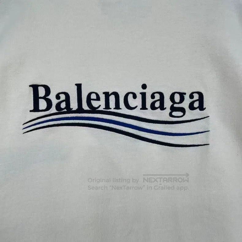 Balenciaga Balenciaga Beige Coke embroidery letter short-sleeve Size US S / EU 44-46 / 1 - 6 Thumbnail
