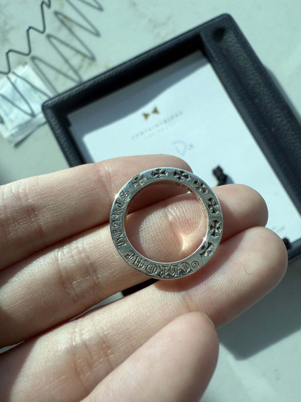 chrome 最も安い hearts 3mm spacer ring Chrome Hearts 3mm Spacer