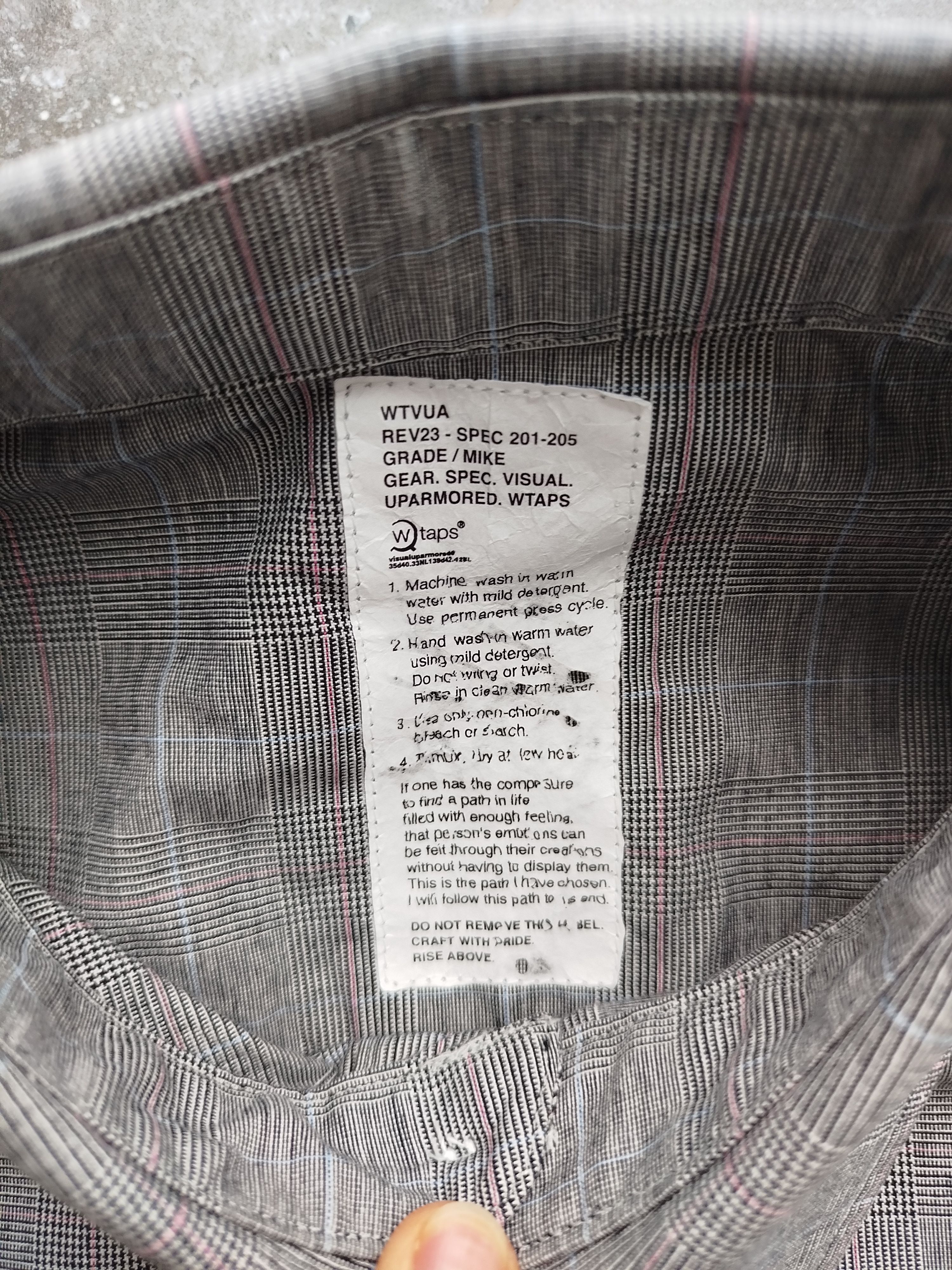 Wtaps Neighborhood Shirt Long Sleeve Glen Check Vintage Size M Size US M / EU 48-50 / 2 - 14 Thumbnail