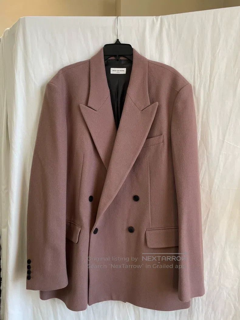Dries Van Noten Dries Van Noten Dusty Pink Suit Jacket Size US M / EU 48-50 / 2 - 1 Thumbnail