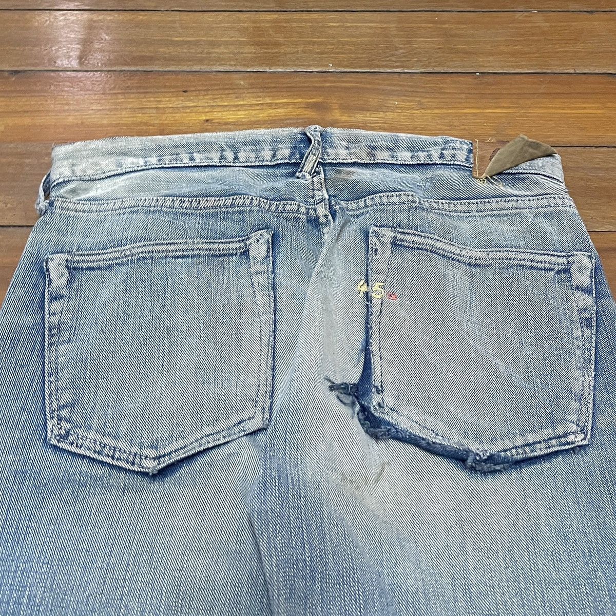 45rpm Rare Design Vintage Brand 45rpm Baggy Jeans 1990s Size US 26 / EU 42 - 4 Thumbnail