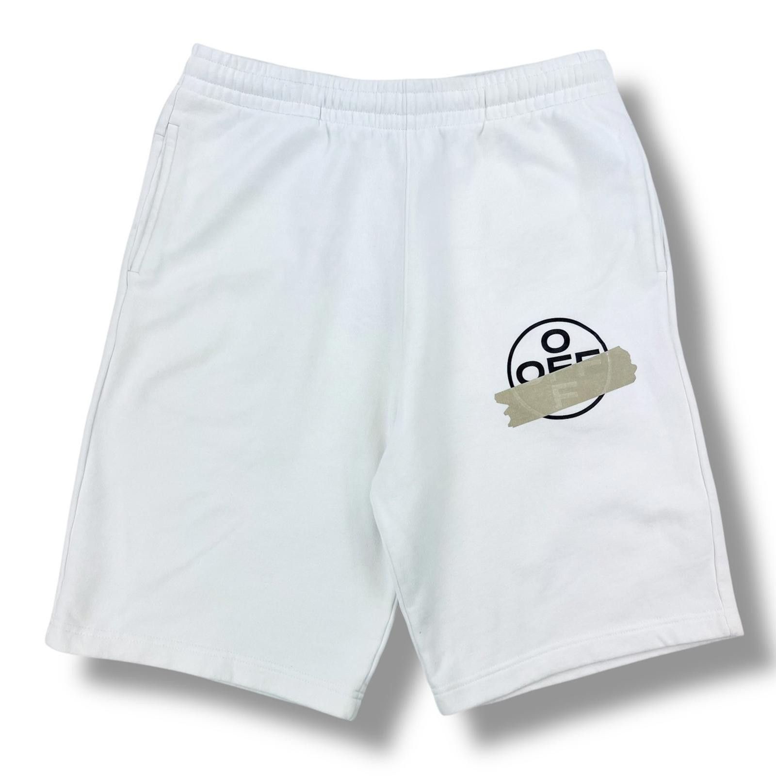 Stone Island Off-White Tape Arrows White Shorts Size US 34 / EU 50 - 1 Thumbnail
