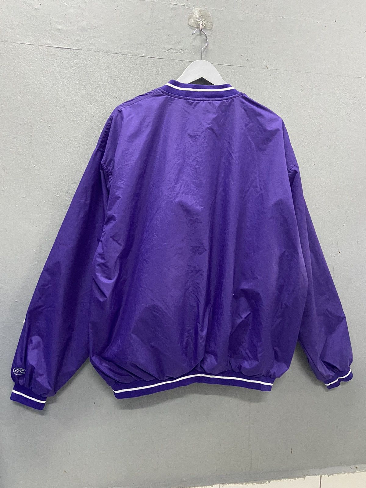 MLB RAWLINGS HALLSVILLE BASEBALL PULLOVER JACKET JERSEY Size US XL / EU 56 / 4 - 2 Thumbnail