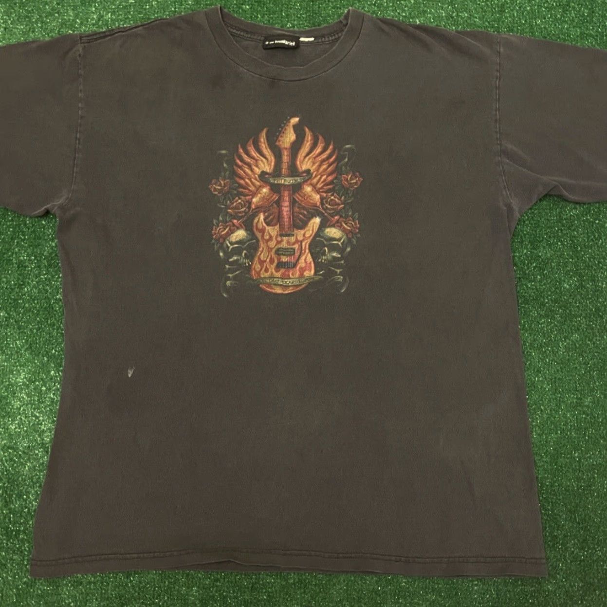 Vintage VINTAGE No Boundaries Shirt XL Black Skull Wings Tattoo Guitar Y2K Grunge Punk Hip Hop Rock Tattoo Mens Vintage Yes Size US XL / EU 56 / 4 - 4 Thumbnail