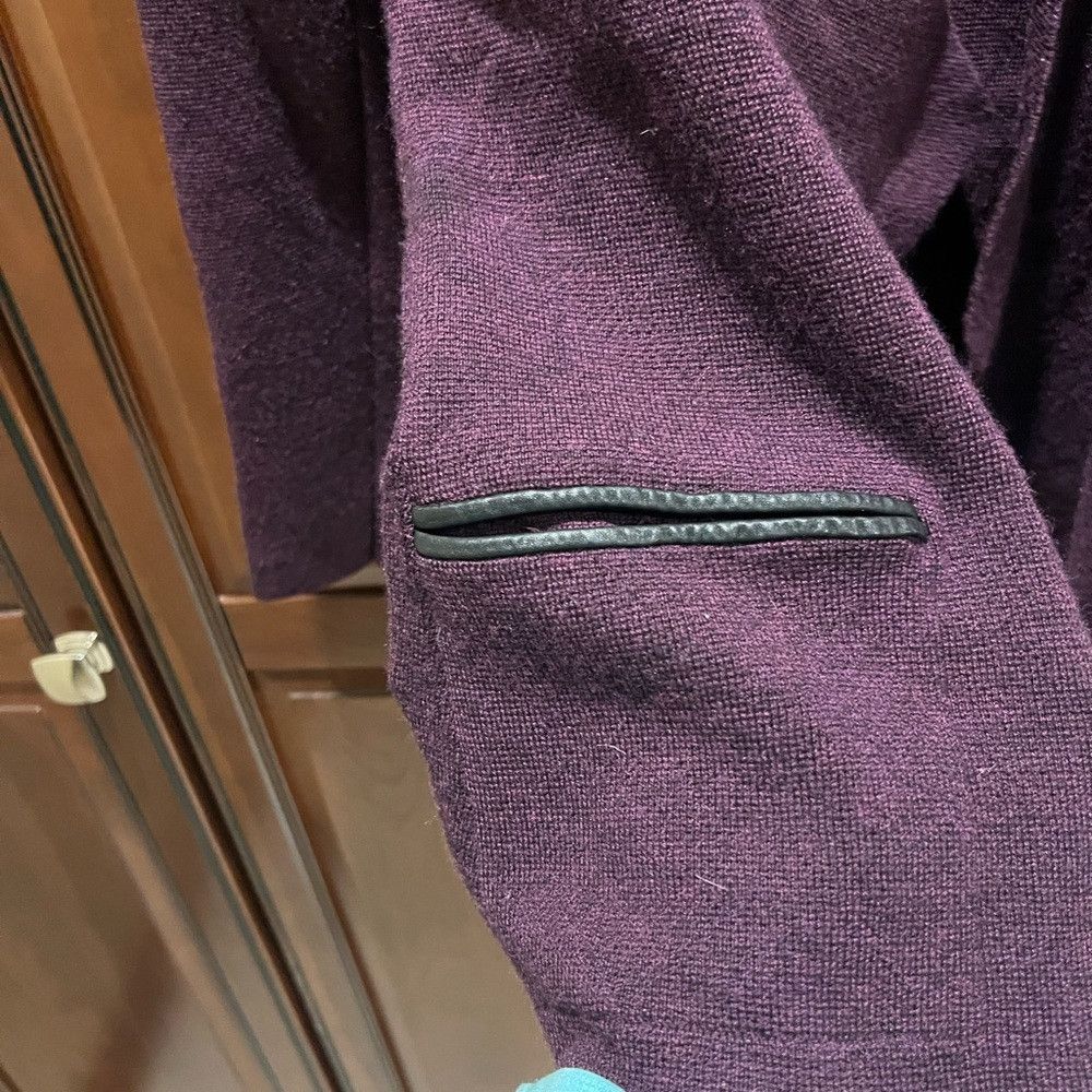 Eileen Fisher Eileen Fisher Purple Plum Open Front Cardigan - S Size S / US 4 / IT 40 - 8 Thumbnail