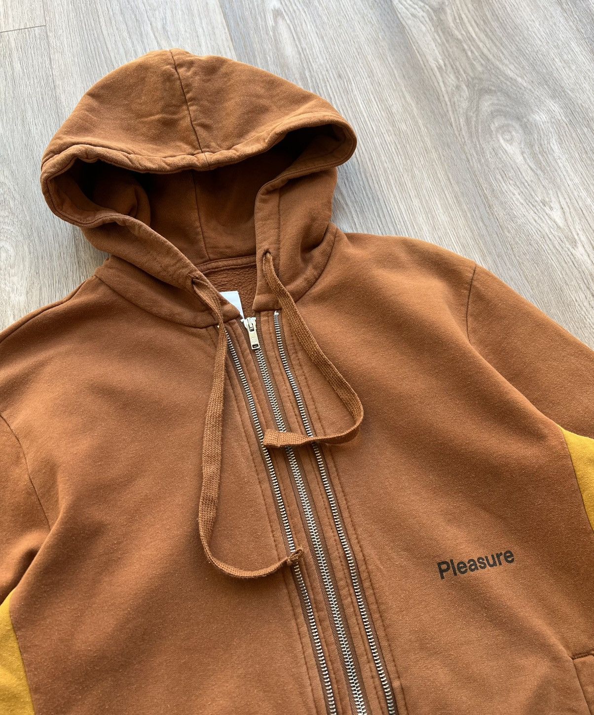 Champion × Wood Wood Champion by Wood Wood Pleasure Brown Zip Up Hoodie Size US M / EU 48-50 / 2 - 5 Thumbnail