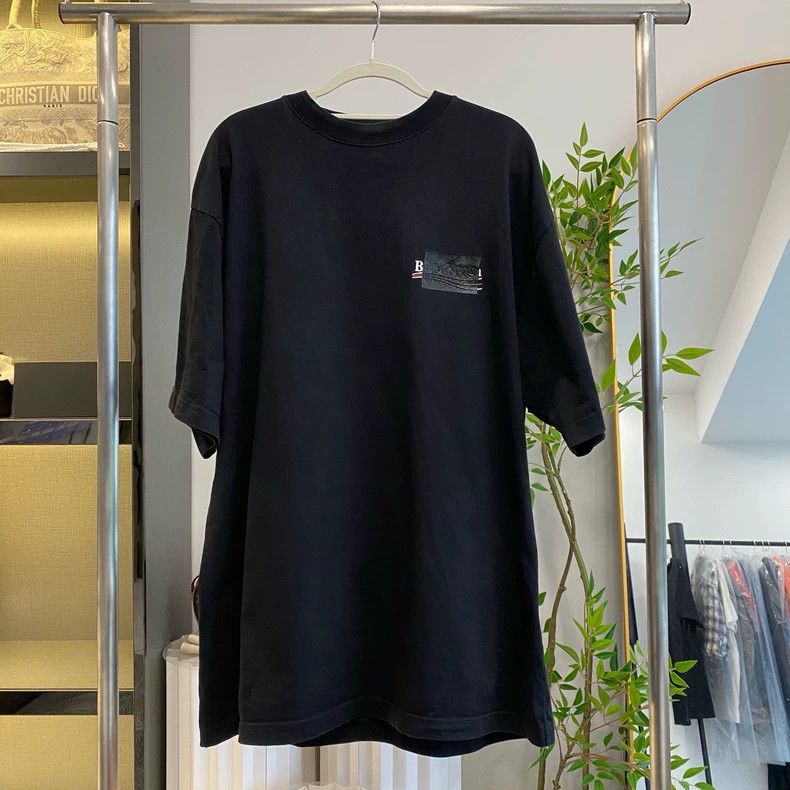 Balenciaga Balenciaga FW22 Solid Logo Printed Short Sleeve T-Shirt, B Size US M / EU 48-50 / 2 - 1 Thumbnail
