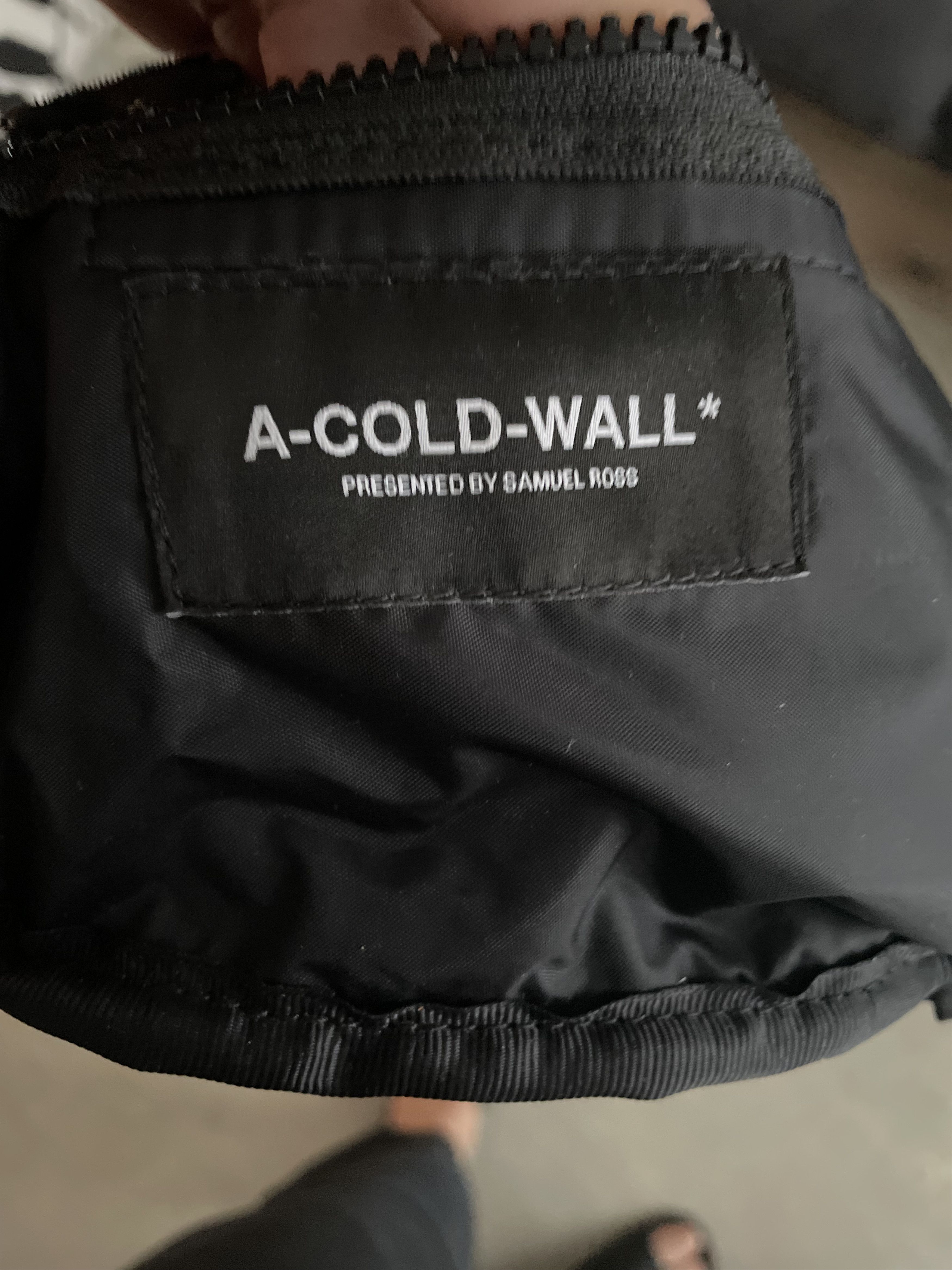 A-COLD-WALL* A-C-W A cold wall black nylon crossbody bag onyx diamond Size ONE SIZE - 7 Thumbnail
