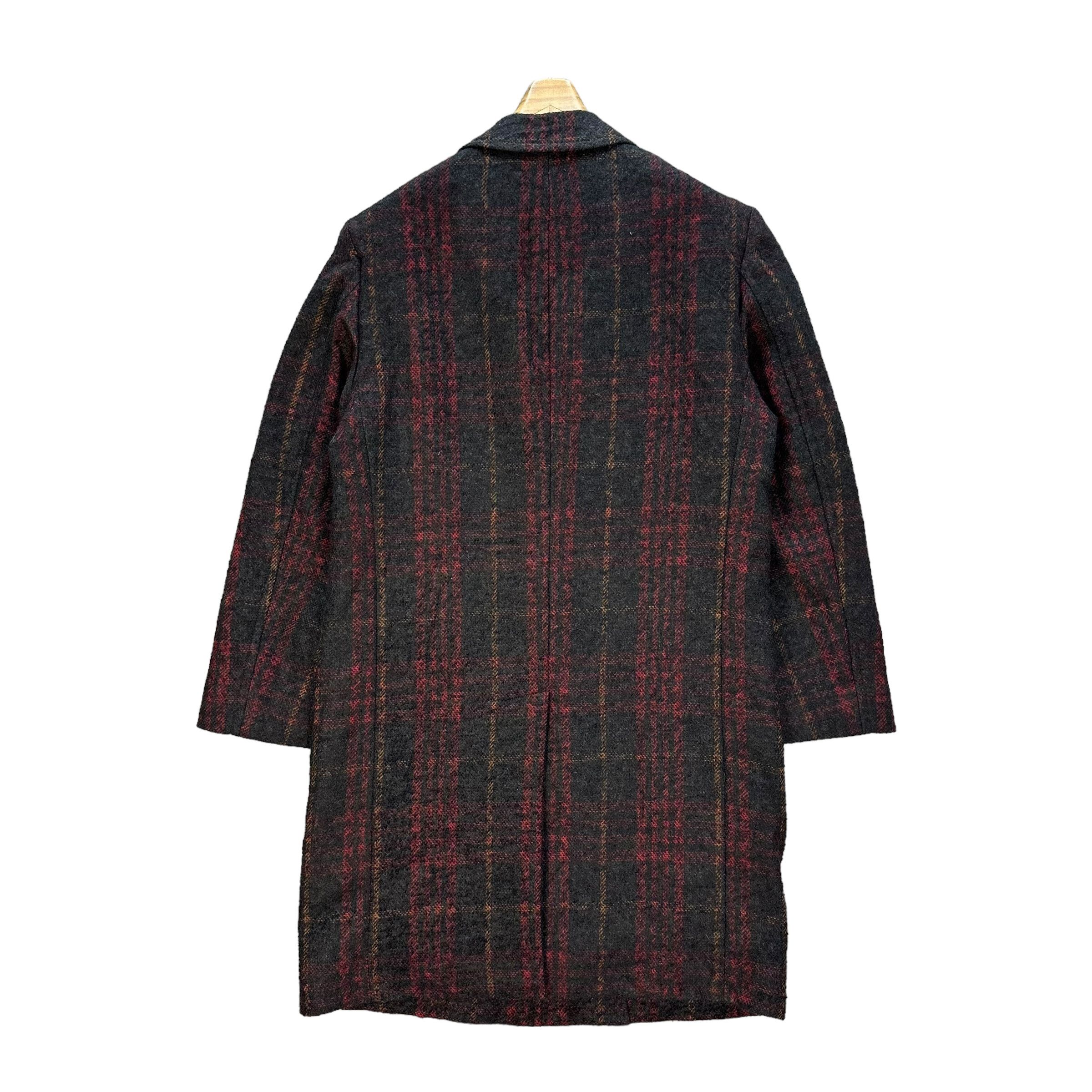 Paul Smith PAUL SMITH Tartan Checked Wool Long Coat #A49-1143 Size US L / EU 52-54 / 3 - 10 Thumbnail