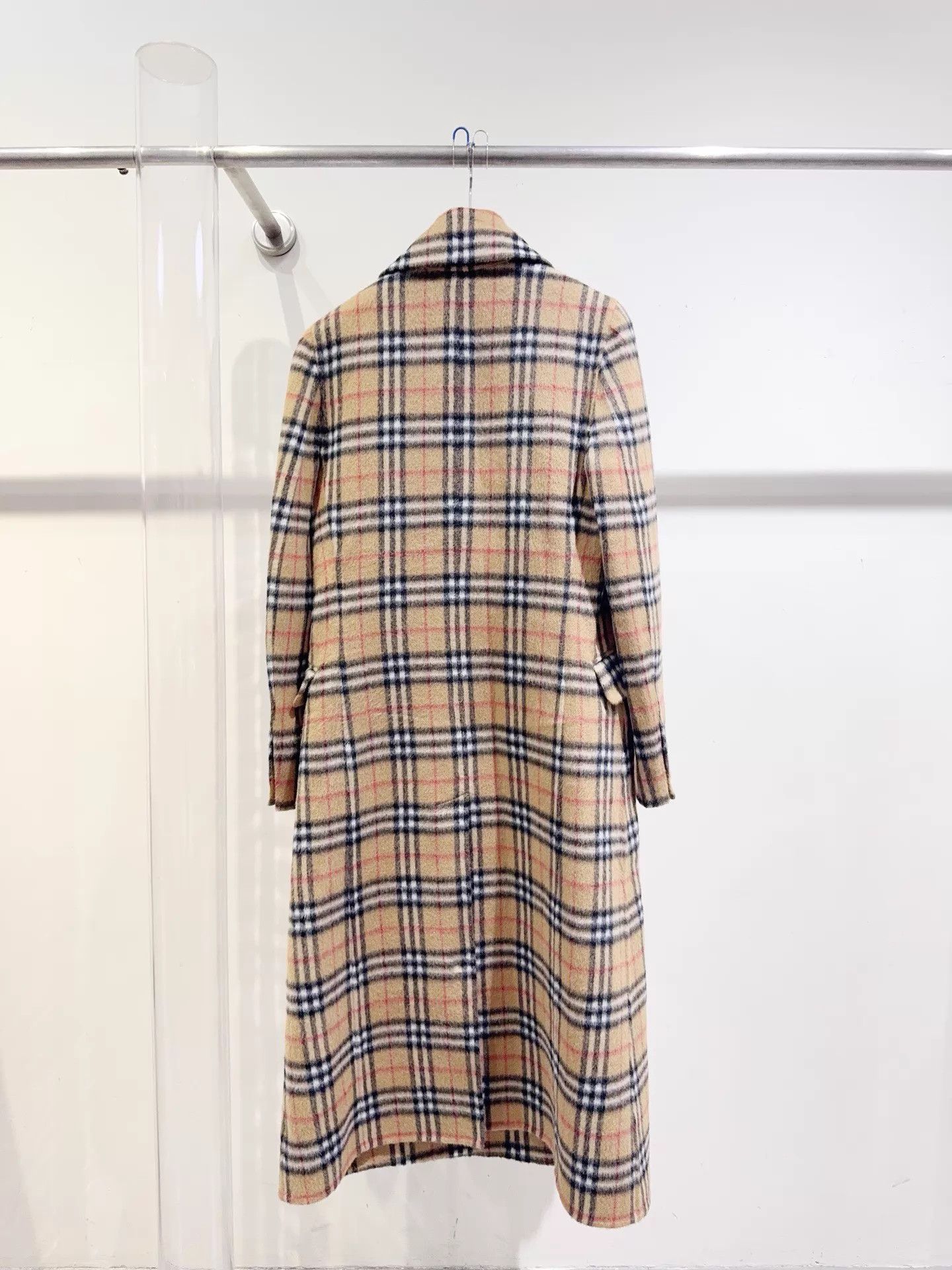 Burberry Burberry DB Check Alpaca Wool Coat UK6 New w/ Tags Size XS / US 0-2 / IT 36-38 - 2 Thumbnail
