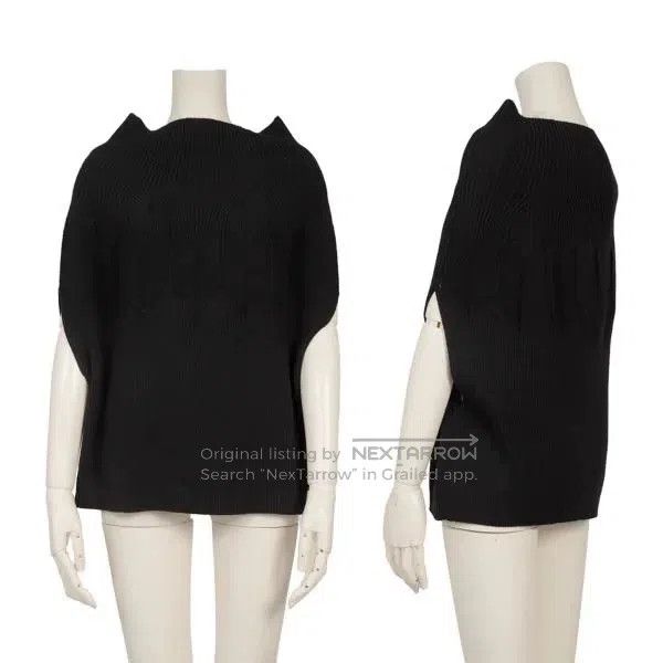 Comme des Garcons Comme Des Garcons Black retro knit deformation top Size S / US 4 / IT 40 - 1 Thumbnail