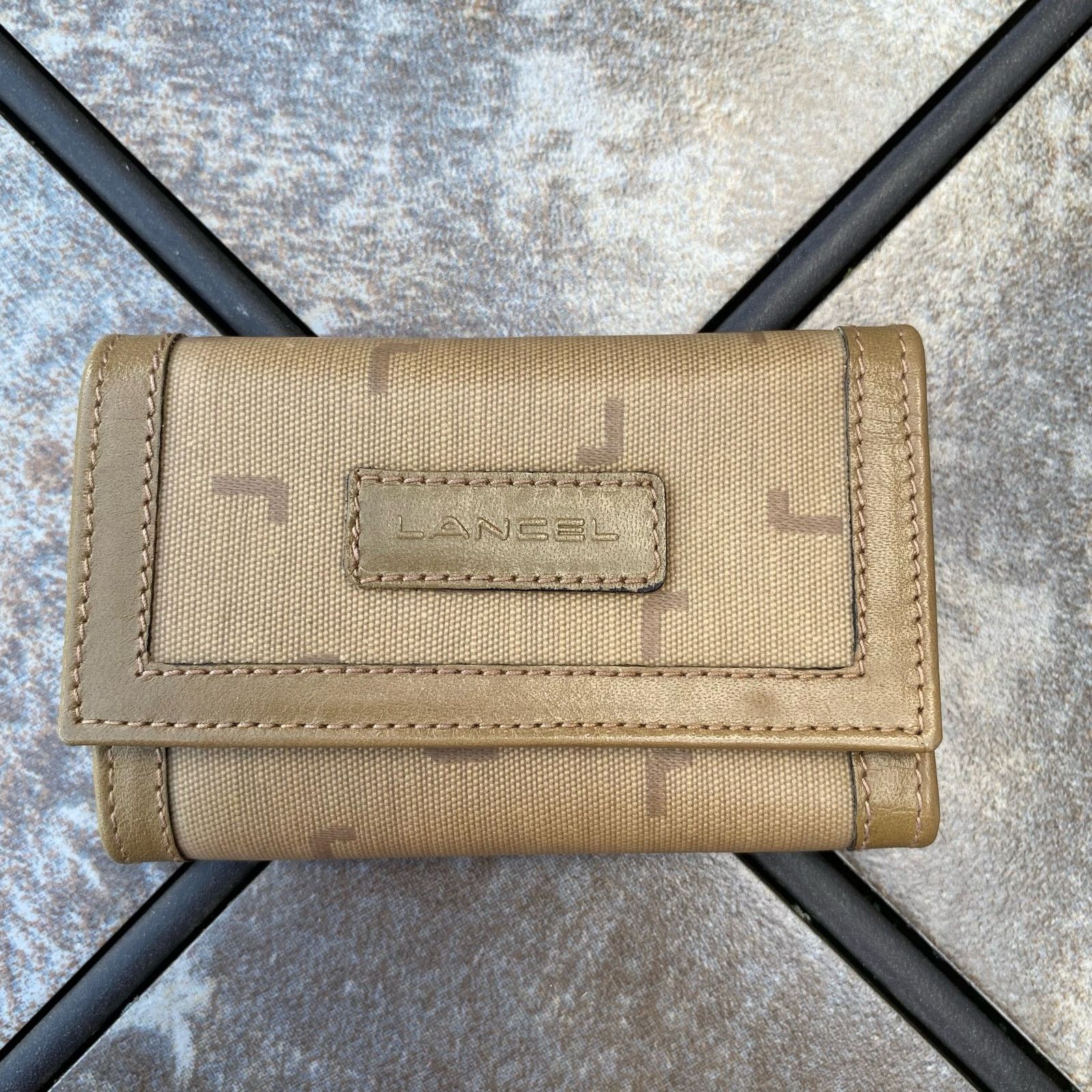 Lancel Lancel Vintage Tan Leather Wallet & Key Holder Set Size ONE SIZE - 8 Thumbnail