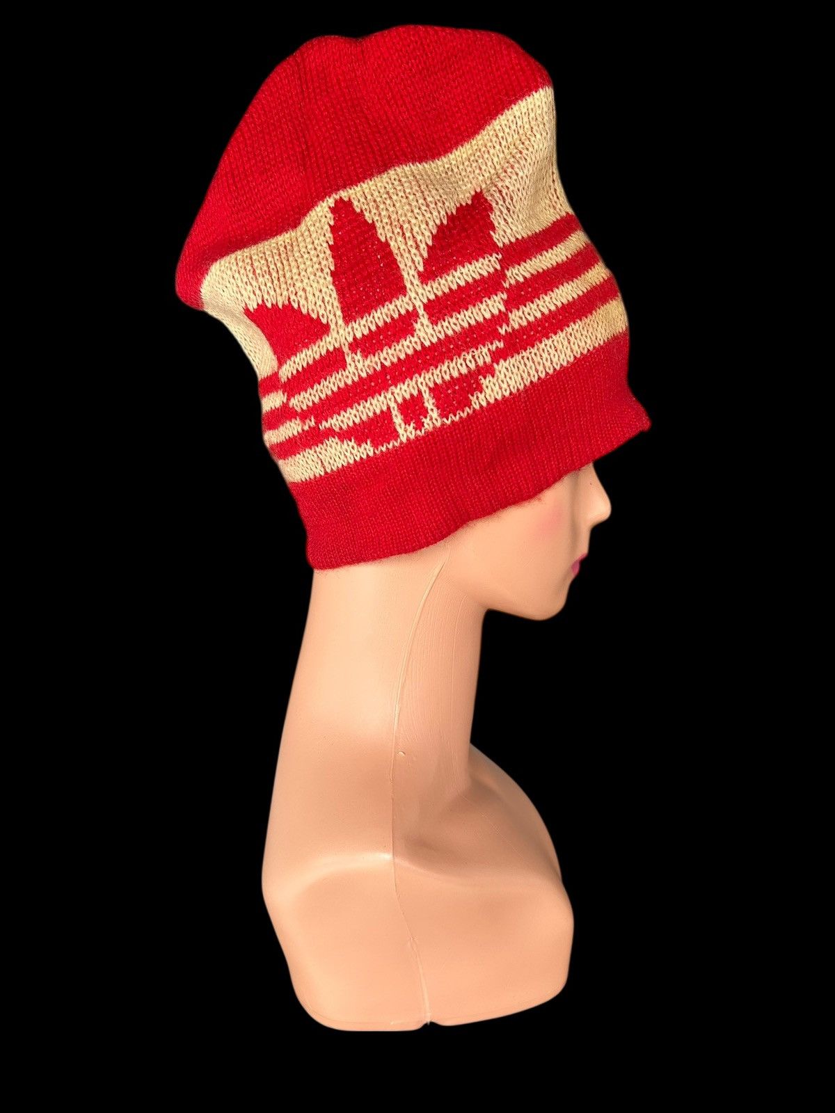 Kapital Mohawk Vintage ADIDAS knitted Beanie Hats Size ONE SIZE - 4 Thumbnail