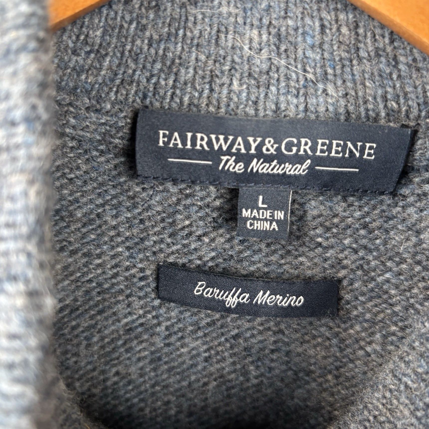Vintage Fairway & Greene Vest Mens Large Gray 1/4 Zip Merino Wool Pockets Golf Size US L / EU 52-54 / 3 - 4 Thumbnail