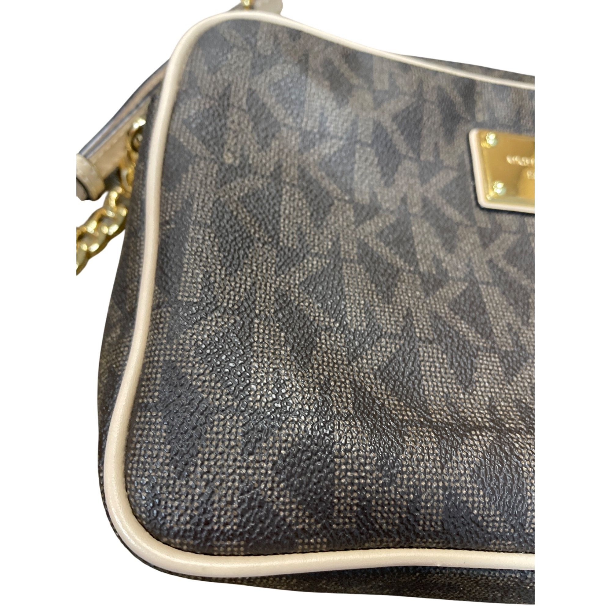 Michael Kors Michael Kors womans brown Jet Set Travel Large Logo Crossbod Size ONE SIZE - 3 Thumbnail