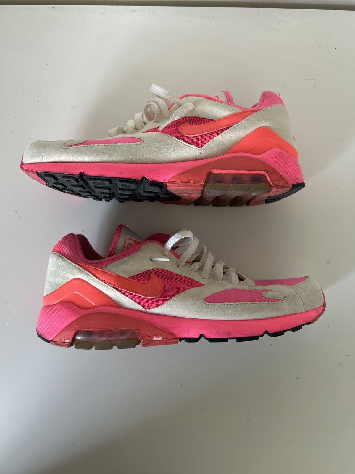 Comme des Garcons × Nike Nike Air Max 180 x Comme des Garcons White Pink Size 11 Size US 11 / EU 44 - 9 Thumbnail