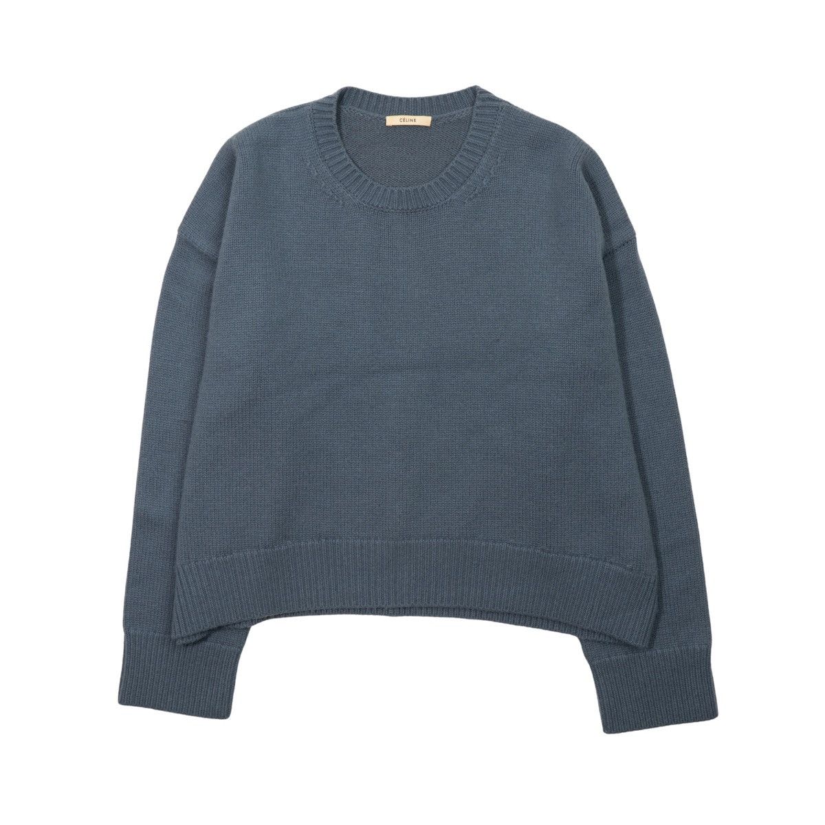 Celine Celine Blue Knit Cashmere Sweater Size M / US 6-8 / IT 42-44 - 1 Thumbnail