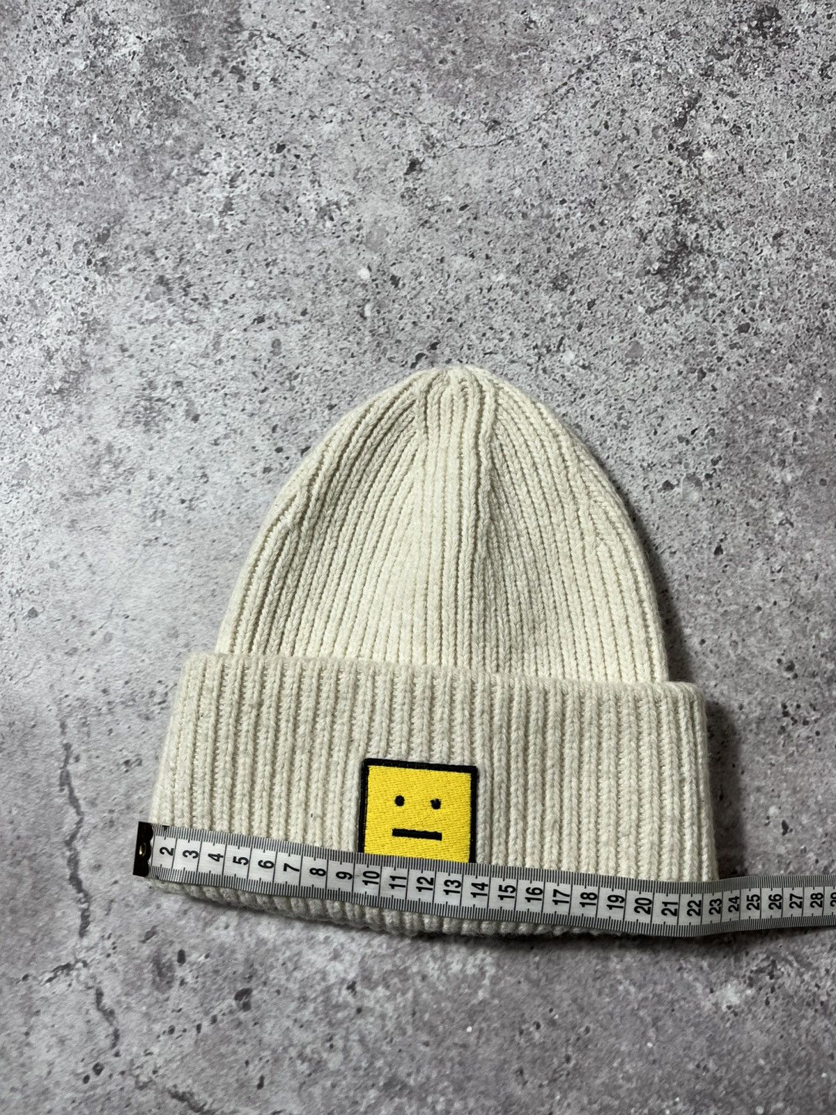 Acne Studios Acne Studios Pansy N Face Ribbed Knit Beanie Hat Wool Unisex Size ONE SIZE - 11 Thumbnail