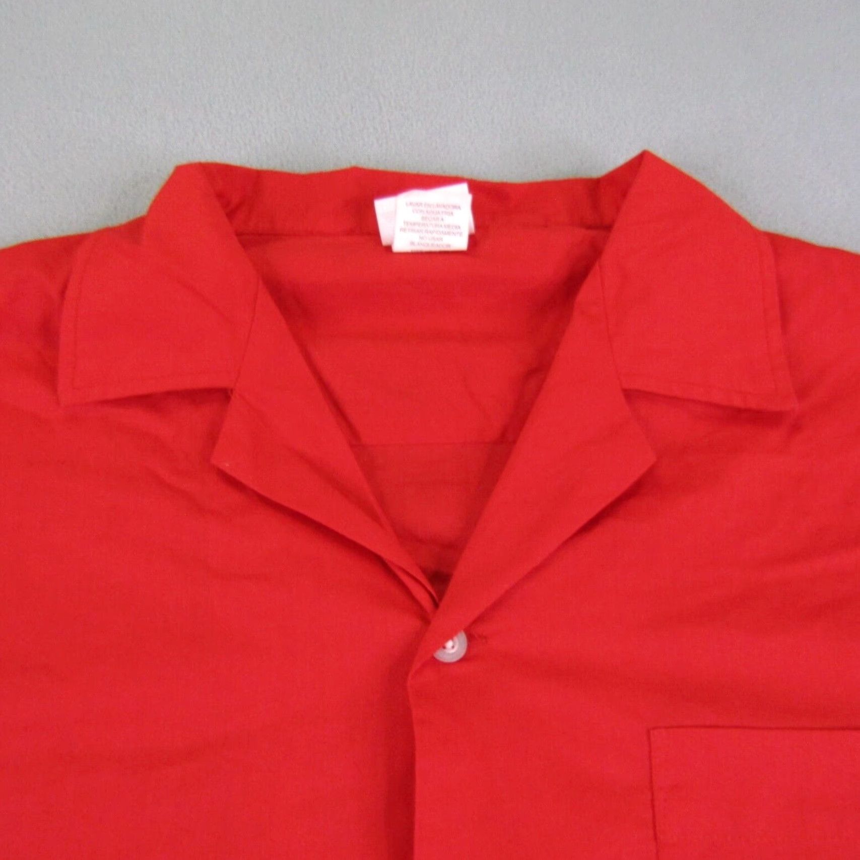 Vintage Cruisin USA Shirt Mens XL Red Button-Up Short Sleeve Collared Casual Rockabilly Bowling Camp Size US XL / EU 56 / 4 - 2 Thumbnail