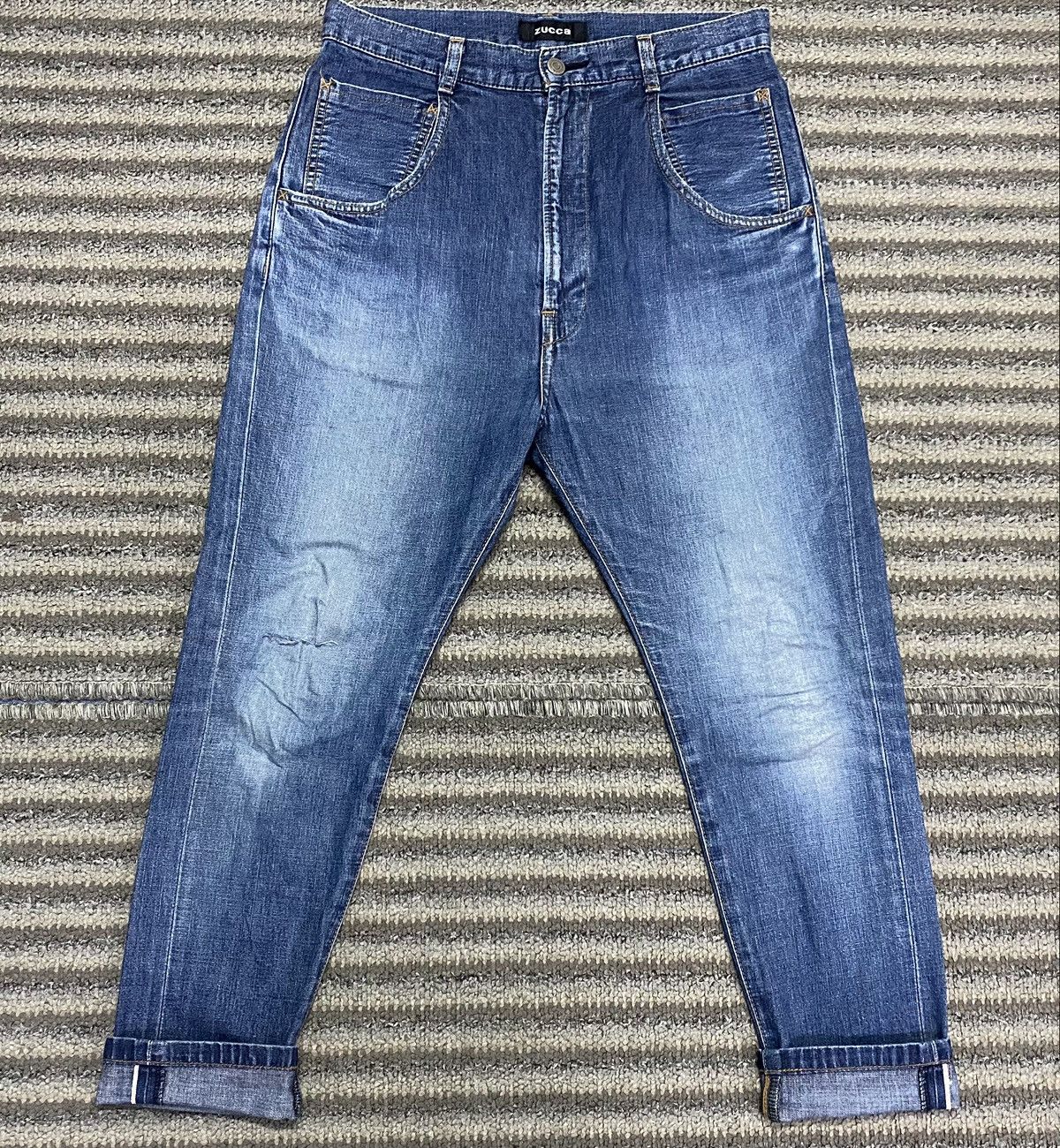 Zucca Zucca Skinny Distressed Baggy Selvedge Jeans Size US 29 - 1 Thumbnail