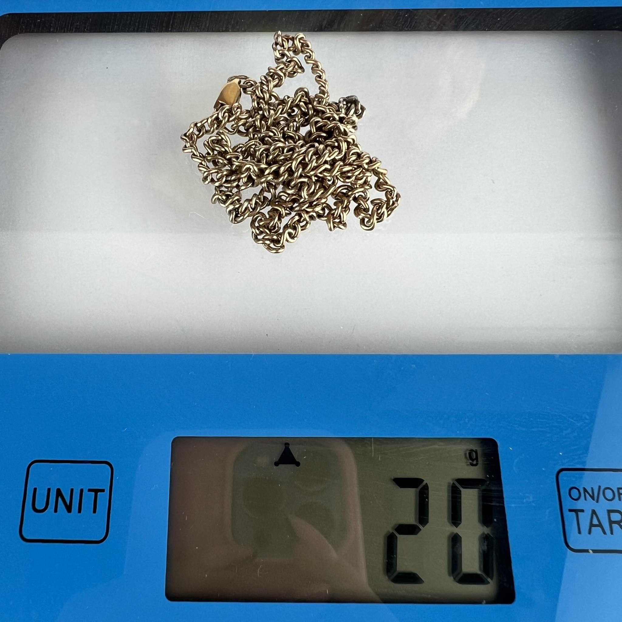 Sterling Silver Vintage Gilt Sterling Silver 925 Chain Necklace Marked 20g Size ONE SIZE - 4 Thumbnail