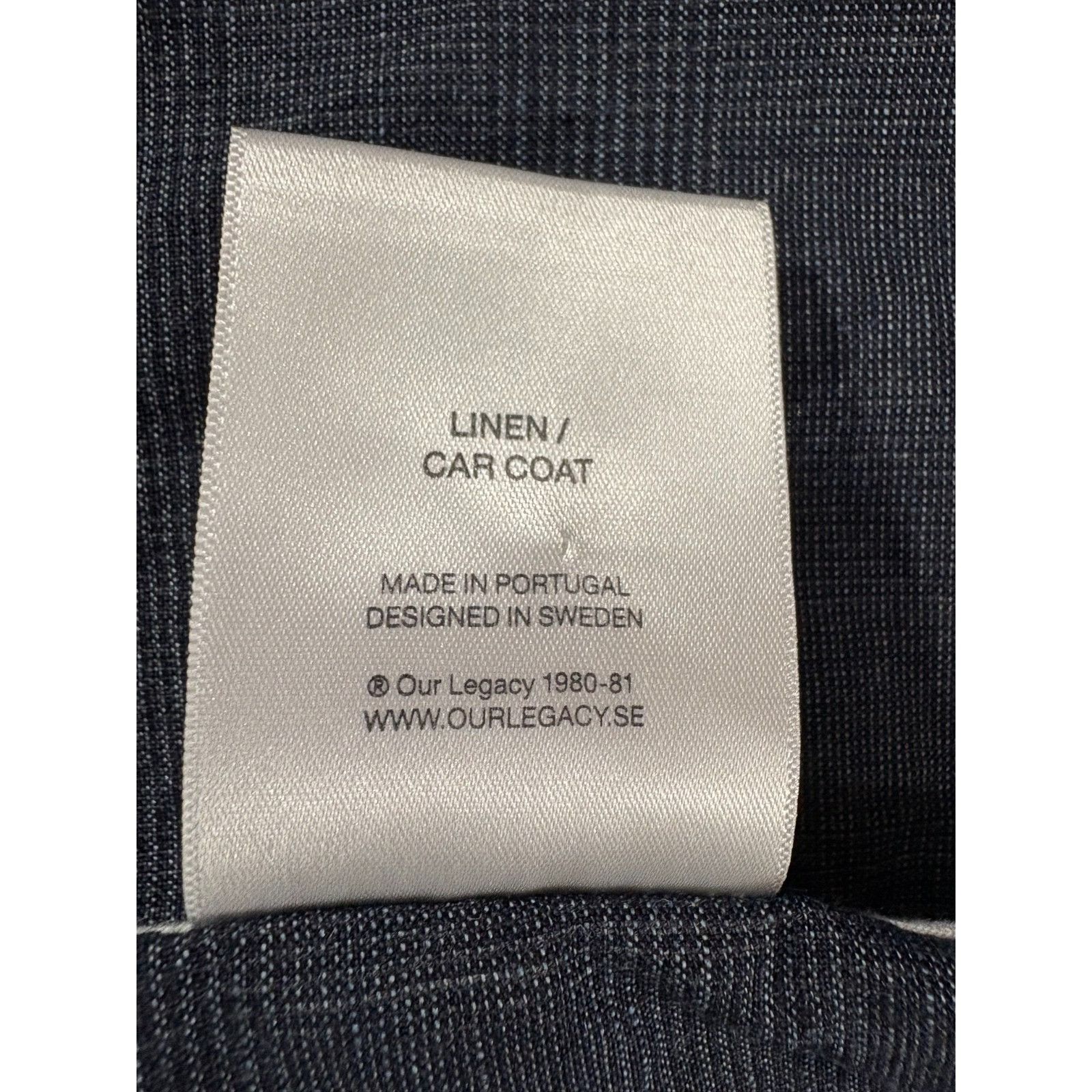 Our Legacy OUR LEGACY 1980-81 100% Linen Car coat size 48 US M color bl Size US M / EU 48-50 / 2 - 4 Thumbnail