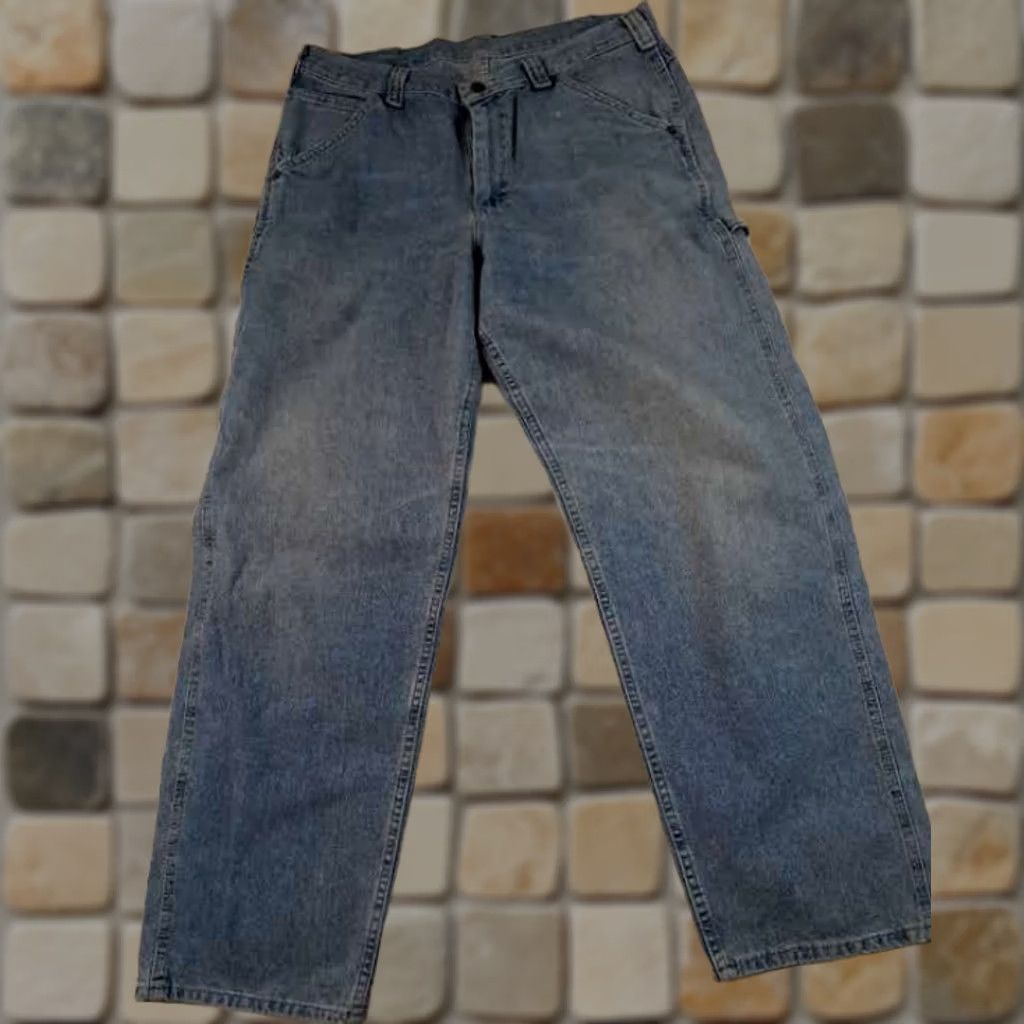 Lee Lee Jeans Carpenter Mens 34x31 Blue EUC Regular Cotton Inseam 31 Classic Fit Jeans Size US 34 / EU 50 - 1 Thumbnail