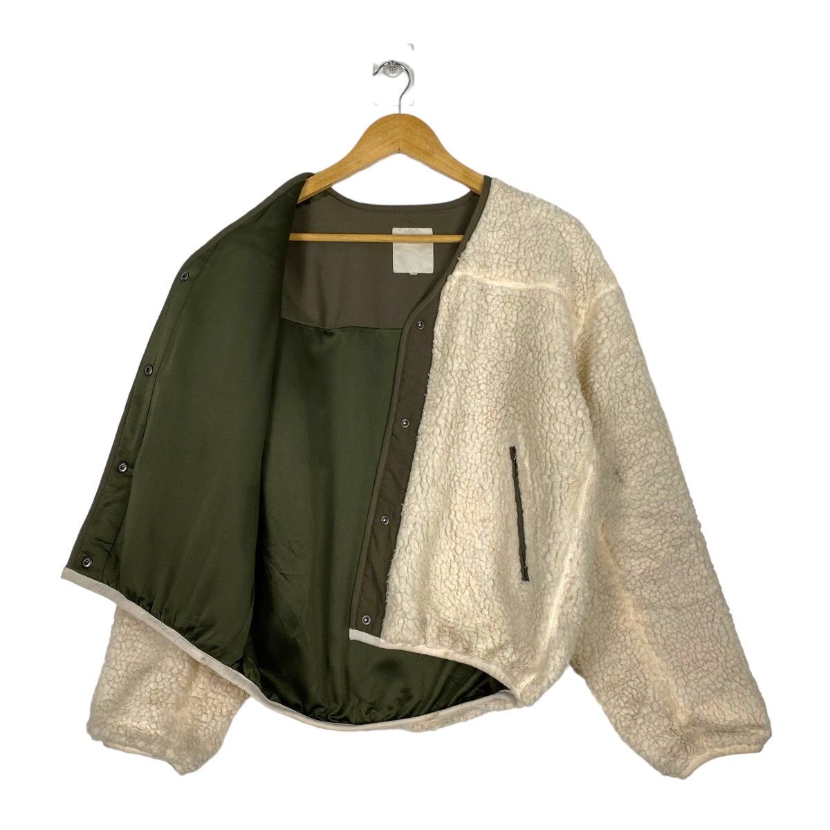 Beams Plus × Japanese Brand Beam X B'ming cropped fleece button up jacket Size US S / EU 44-46 / 1 - 6 Thumbnail