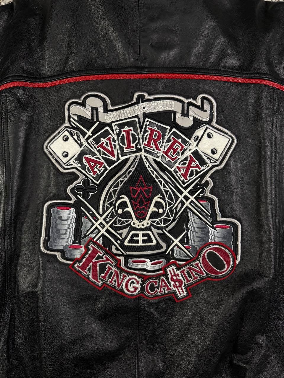 Avirex Vintage Avirex King Casino All Leather Stadium Bomber Jacket Size US XXL / EU 58 / 5 - 21 Thumbnail