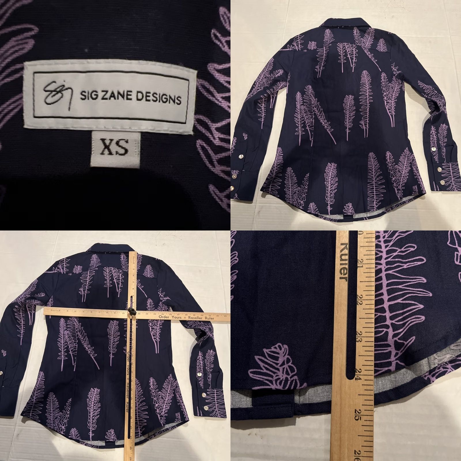 ALOHAS VINTAGE Woman’s Sig Zane Designs Hawaiian Aloha Hibiscus Shirt XS New w 50 Retail Tag Size XS / US 0-2 / IT 36-38 - 8 Thumbnail