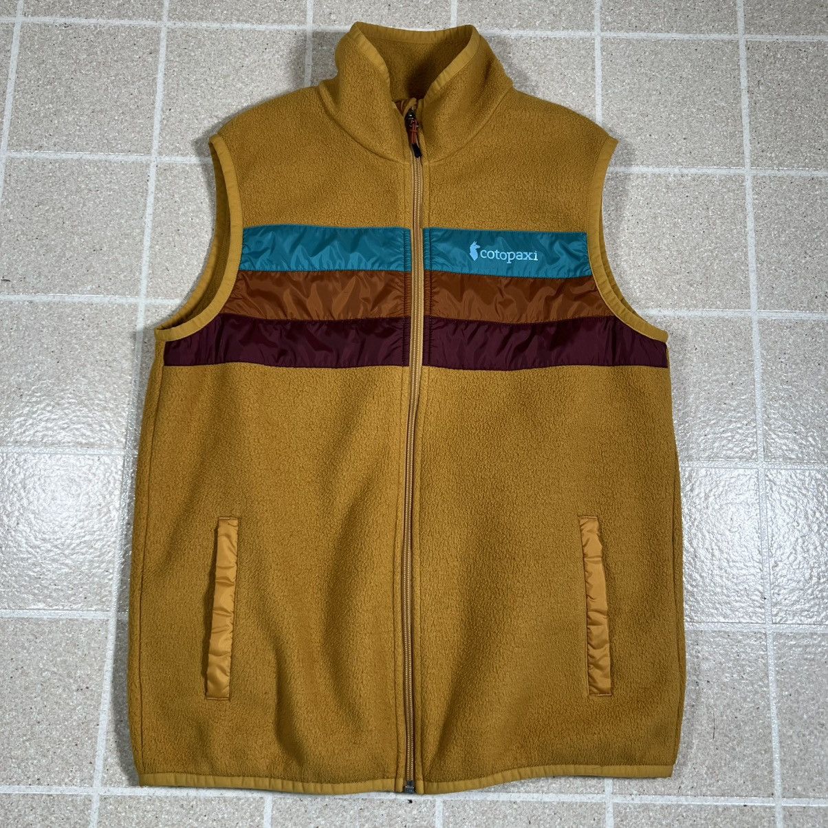 Cotopaxi Cotopaxi Teca Mens Fleece Vest Mustard Yellow Multi-Color Size US M / EU 48-50 / 2 - 1 Thumbnail