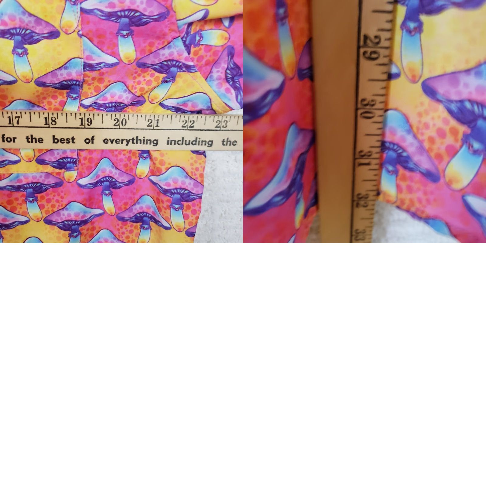 WeSC WeSC Aloha Hawaiian Camp Shirt Mens L Pink Yellow Purple Mushroom Pattern Sweden Size US L / EU 52-54 / 3 - 10 Thumbnail