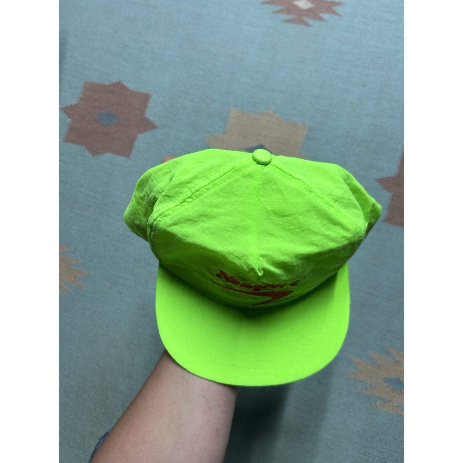 Vintage VINTAGE Newport Hat SnapBack Green Hi Vis Promo Adjustable Men Size ONE SIZE - 3 Thumbnail
