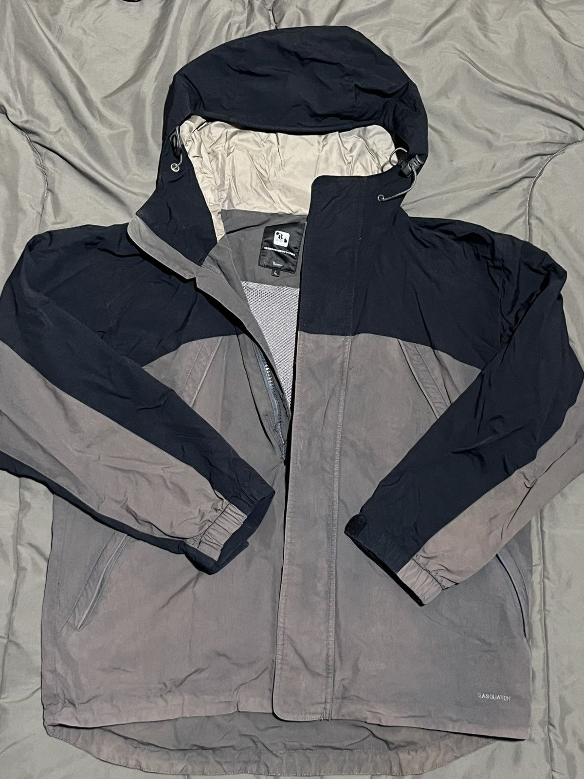 Sasquatchfabrix Black/Grey Sasquatchfabrix Raincoat Size US M / EU 48-50 / 2 - 2 Thumbnail