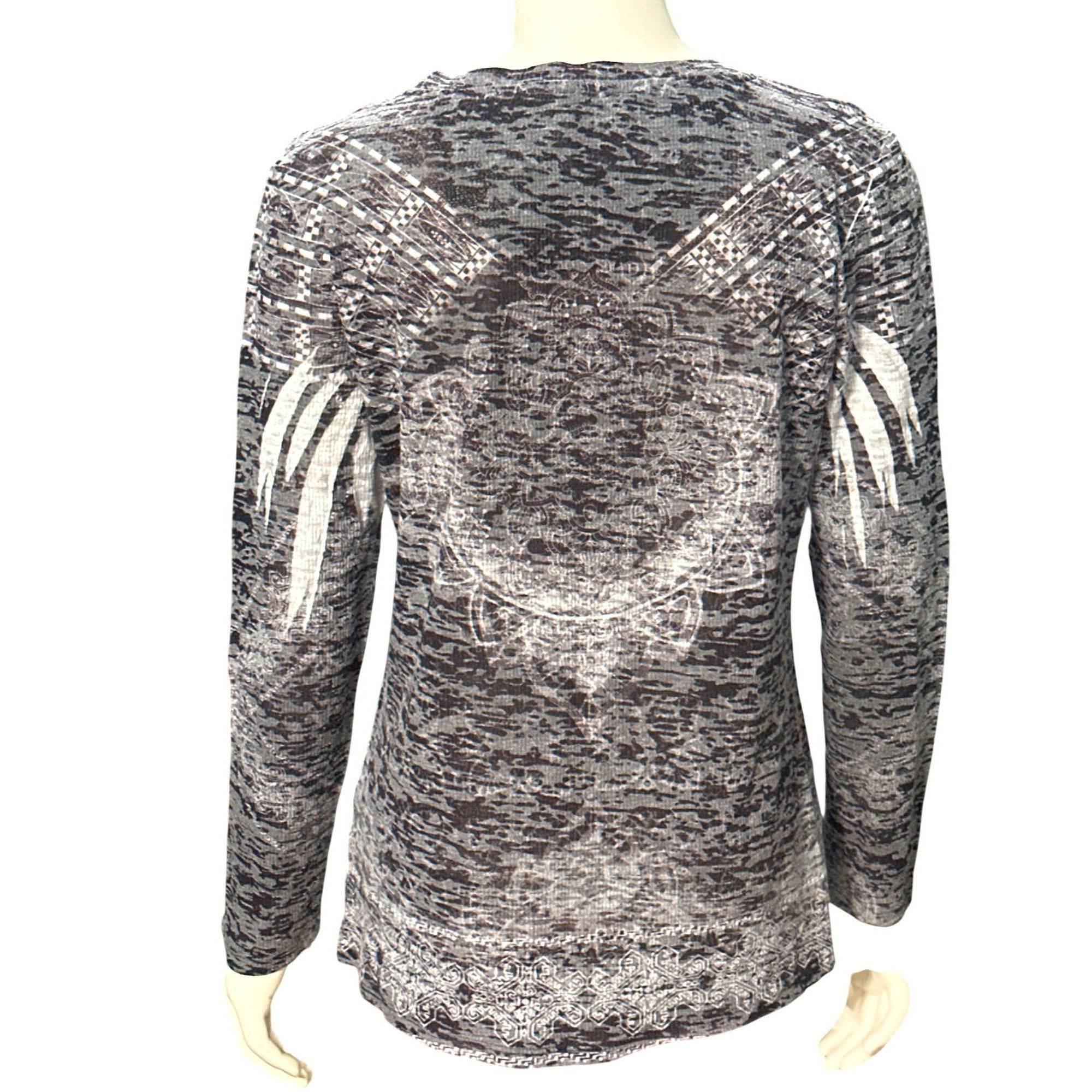 Other CCC Long Sleeve Embellished Top Rhinestones Abstract Aztec E Size M / US 6-8 / IT 42-44 - 3 Thumbnail