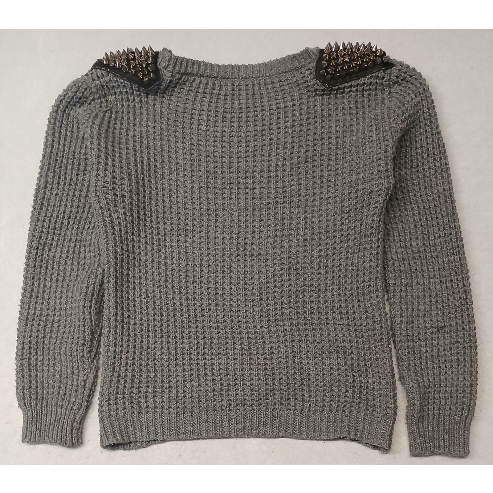 Other Love By Design (Medium) Unisex Gray Waffle Knit Sweatshirt Size M / US 6-8 / IT 42-44 - 9 Thumbnail