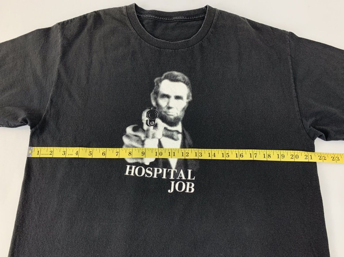 Other Hospital Job Abraham Lincoln President US Black Printed Tee Size US L / EU 52-54 / 3 - 4 Thumbnail