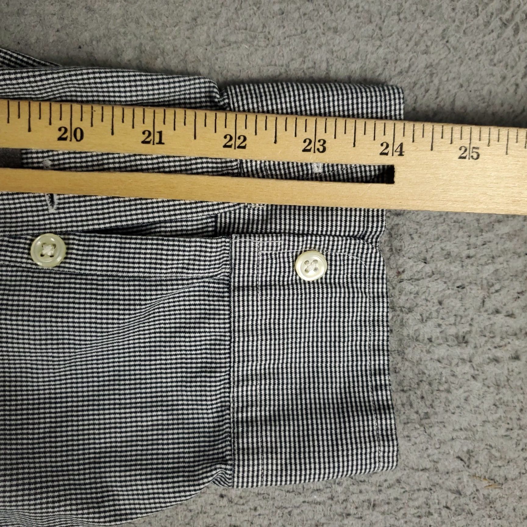 Ralph Lauren Ralph Lauren Shirt Mens 2XL Button-Up Long Sleeve Gray Black Pony Check, Classic/Preppy, 2XL Mens Size US XXL / EU 58 / 5 - 7 Thumbnail